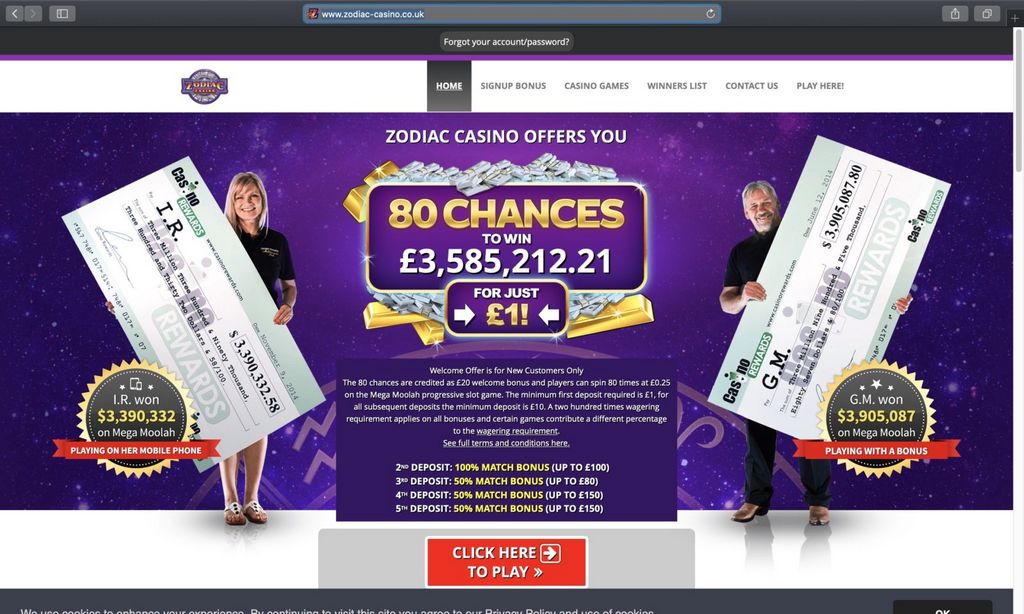 Zodiac Casino site